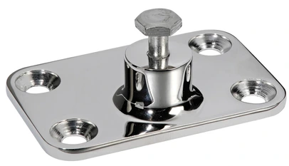 nosač za pregradu 48x73 mm - inox, otvor 6 mm