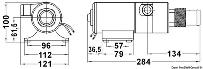 pumpa - mljevač - samousisavajuća drobilica - 45 l/min, 12 V