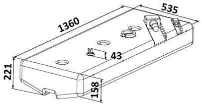 Spremnik za benzin od mrežastog polietilena