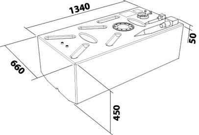 Spremnik za benzin od mrežastog polietilena