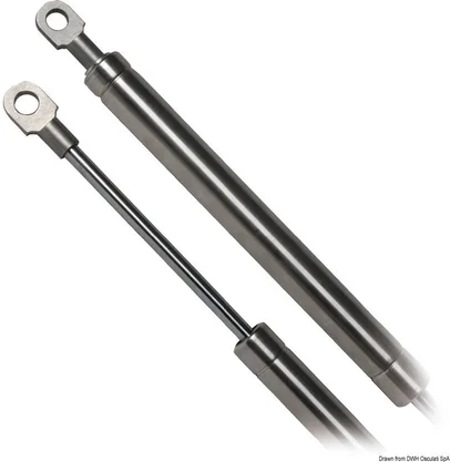 plinska opruga-zadržač - inox, tip oko-oko, 250 mm, otpor 18 kg