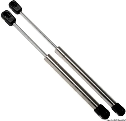 plinska opruga-zadržač - inox, tip kuglice, 380 mm, otpor 38 kg