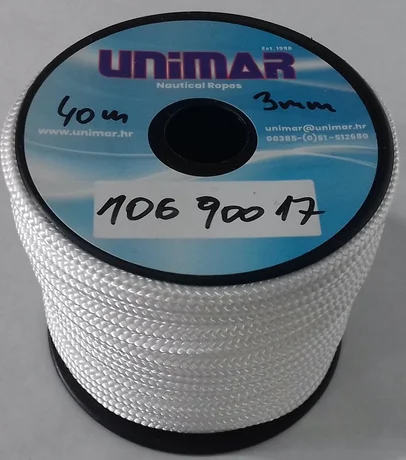 Konop Mini Roll Unimar 3 mm bijeli (20m)