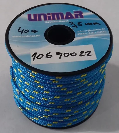 Konop Mini Roll Unimar 3,5 mm plavo-žuti (15m)