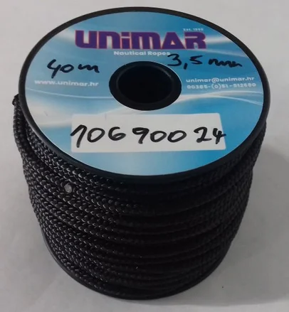 Konop Mini Roll Unimar 3,5 mm crni (15m)