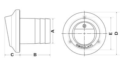 Rozete ispusta od tehnopolimera i inoxa sa zaštitom od povrata