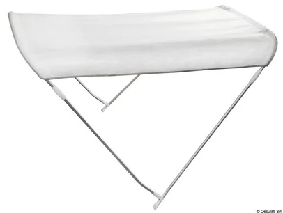 tenda - bimini - 2 luka, sklopiva, širina 130/140 cm, bijela