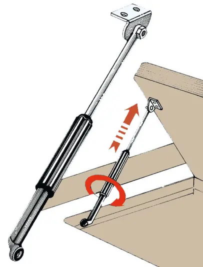 Teleskopski držač sa kliznom osovinom od inoxa