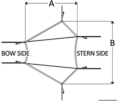 tenda za stražnji dio T-Top-a - 275x305 cm, plava