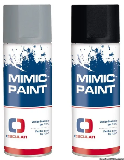 premaz Mimic Paint u spreju za obnavljanje PVC-a/neoprena - crni