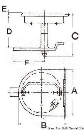 zatvarač za bokaporte od sjajnog - 115x120 mm