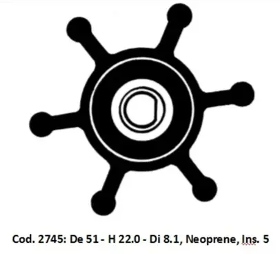 Impeler Ancor JB 6303-0001 JH 09-824P