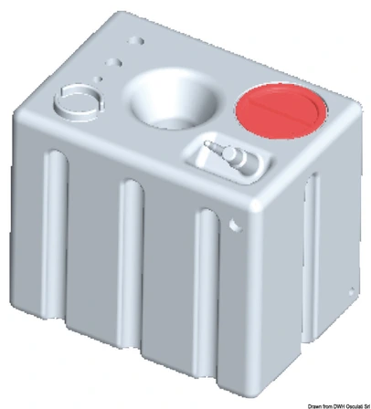 spremnik tvrdi modularni za pitku vodu - 172 l, 700x500x600+25 mm