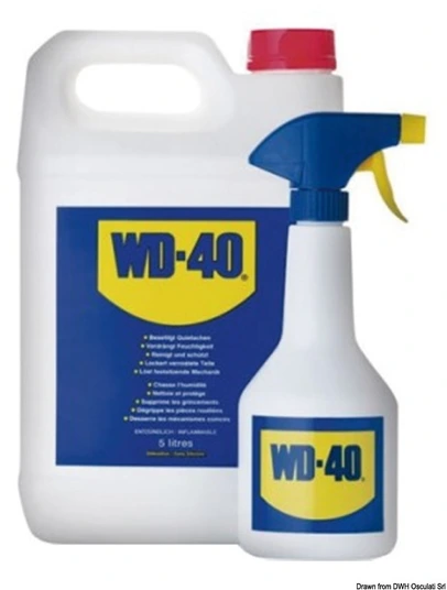 podmazivajuće sredstvo WD-40 - kantica + raspršivač 1 l - 5 l