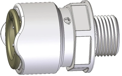 adapter WHALE - 1/2'' BSP, muški, 15 mm