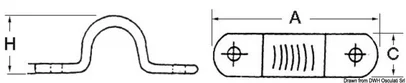 mostić - sjajni inox, 43 mm