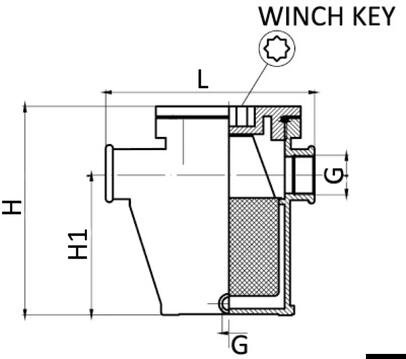 Filter za pročišćavanje vode od niklovanog mesinga