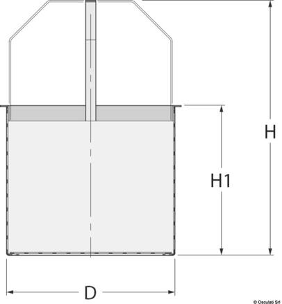 Rezervna košara od nehrđajućeg čelika za Guidi filtere serije Mediteran