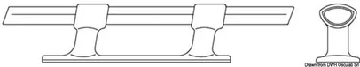 bitva norveški tip - krom. mesing, 210 mm