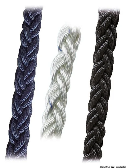 pletenica od poliestera  8 strukova 24 mm plava