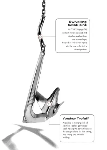 sidro Trefoil od sjajnog inoxa 7.5 kg