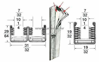 profil-vodilica za klizna stakla STAND-PRO - jednostruki, 5/6,5 mm