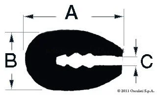 profil za obrubljivanje - bijeli PVC, 17x10 mm