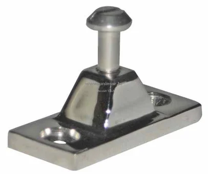 nosač za pregradu 43x51 mm - inox, otvor 6 mm