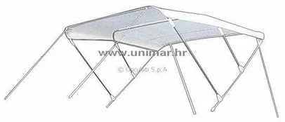 tenda - bimini TESSILMARE Shade Master - 3 luka, širina 215/235 cm, bijela