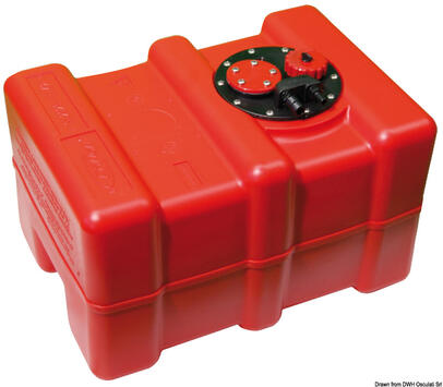 Spremnik za benzin i naftu od narančastog eltexa s odobrenjem