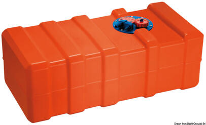 Spremnik za benzin i naftu od narančastog eltexa s odobrenjem