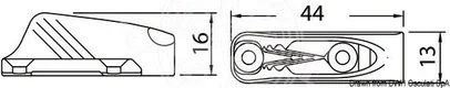 štoper Clamcleats - 1/4 mm, nylon (CL263)