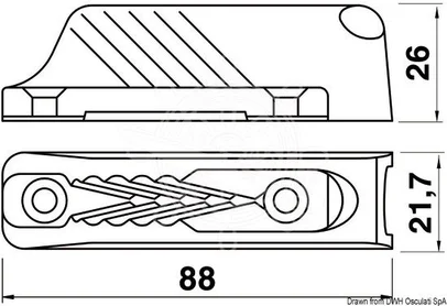 štoper Clamcleats - 4/8 mm, nylon (CL231)