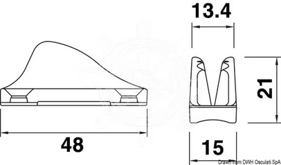 štoper Clamcleats - 3/6 mm, aluminij (CL222)