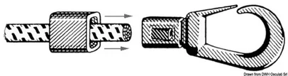 plastična kukica - 5/6 mm