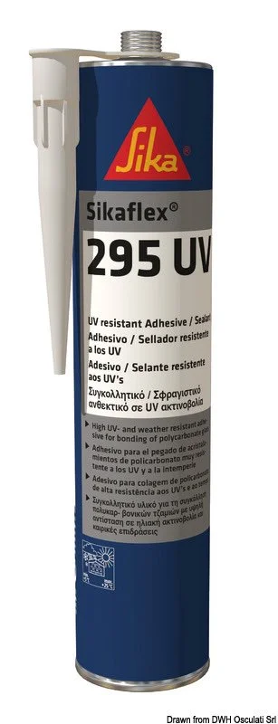 silikonsko ljepilo Sikaflex 295 UV - crno, 300 ml