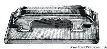 ručka - ručica za prenošenje od EPDM - crna, 250x110x48 mm