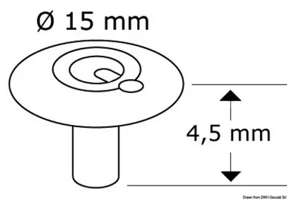 dugme na pritisak Q-SNAP - Q-CAP (A) 4,4 mm