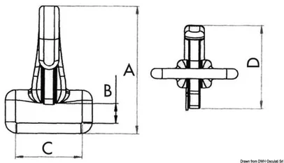 karabin inox sa škopcem za traku 25 ili 30 mm (25 mm)