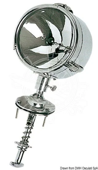 reflektor okretljivi DHR inox/krom. mesing 12V domet 800m