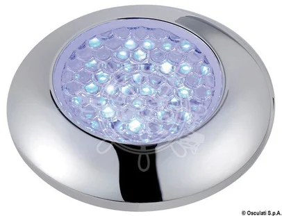 plafonjera ugradbena ABS kromirana s 9 plavih LED-a