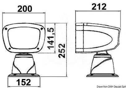 reflektor električni LED 12V 54W