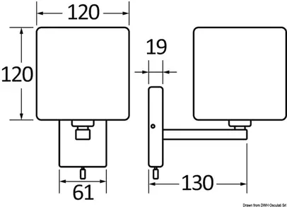 Svjetiljka za uzglavlje kreveta sa zglobom