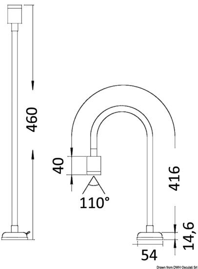 Zglobno LED svjetlo od kromiranog mesinga za uzglavlje kreveta