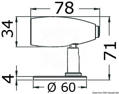 mali reflektor LED Rana 12/24V 3W sa prekidačem