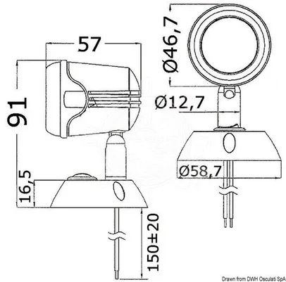 mali reflektor HD LED 12/24V 1,32W - bijela obrada