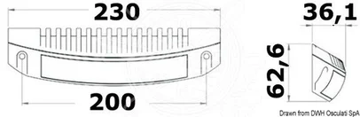 mali reflektor s 5 LED-a za krmenu platformu, krmeno zrcalo, fly-bridge 12/24V