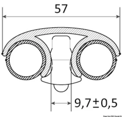 svjetlo LED podvodno za stepenice plavo - 57 mm (pak. 2 kom)