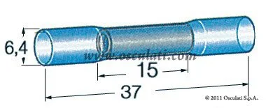 cijev izolirana termo-osjetljiva za 2 kabela - 1/2,5 mm