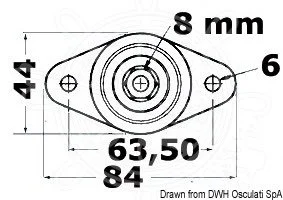 spoj za derivaciju/spajanje el. kablova Power Post - verzija Maxi, baza 83x44 mm